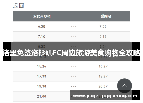 洛里免签洛杉矶FC周边旅游美食购物全攻略 洛里免签洛杉矶FC周边旅游美食购物全攻略